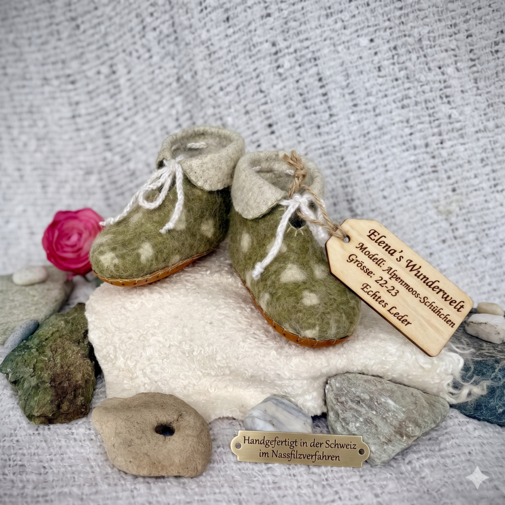 Kinderschuhe "Alpenmoos-Schühchen"